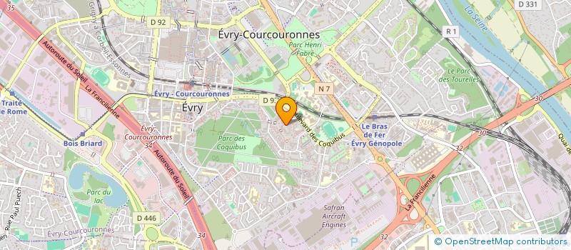 localisation de l'entreprise RACHEL à EVRY-COURCOURONNES