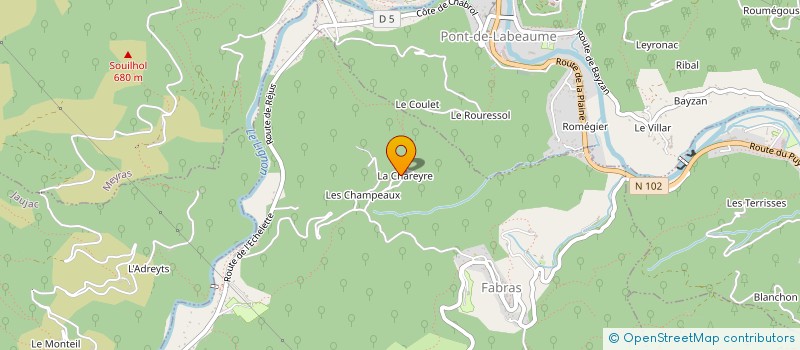 localisation de l'entreprise RACHEL BERTRAND CONSEIL  FABRAS