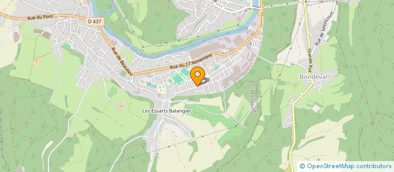 localisation de l'entreprise RACHEL BOUVROT à MANDEURE