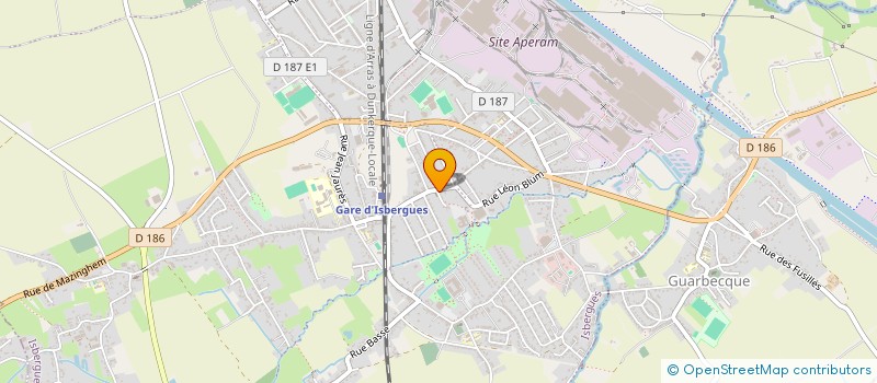 localisation de l'entreprise RACHEL ET LUCIE  ISBERGUES