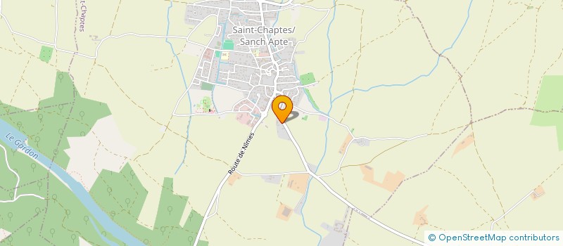 localisation de l'entreprise RACHEL TAXI GARD  SAINT-CHAPTES