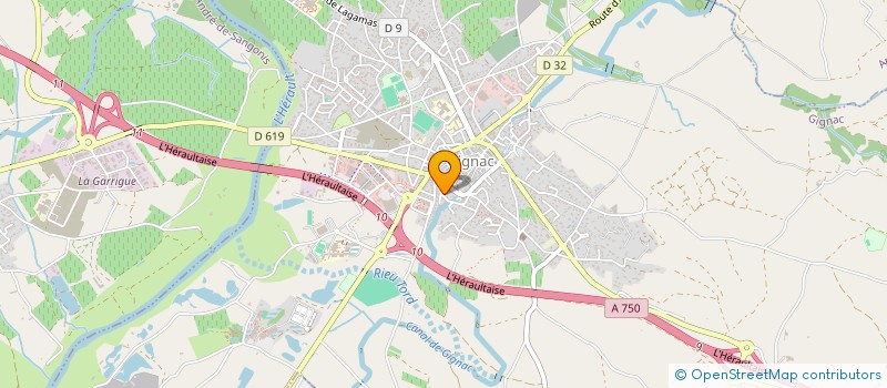 localisation de l'entreprise RACHELALMA  GIGNAC