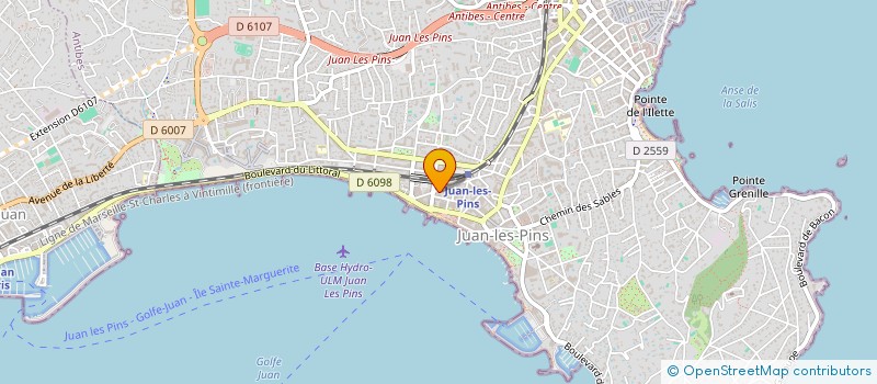 localisation de l'entreprise RACHELLI à ANTIBES