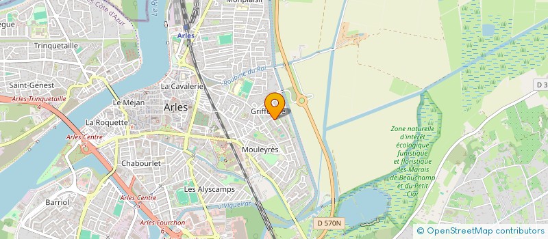 localisation de l'entreprise RACHET & RACHET à ARLES