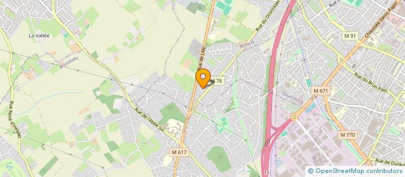 localisation de l'entreprise RACHGAR 2011 à RONCQ