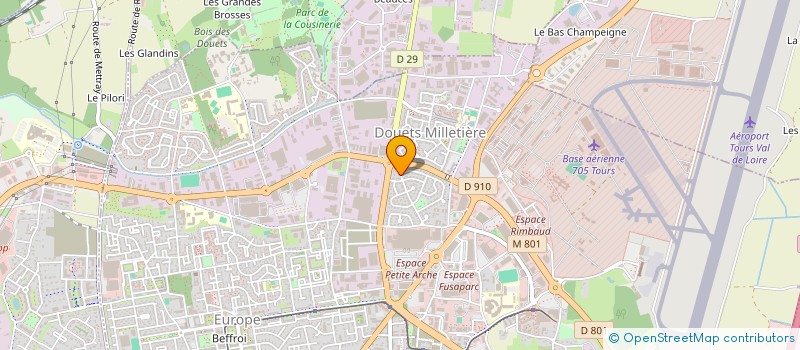 localisation de l'entreprise RACHID TRANSPORT LOGISTIQUE à TOURS