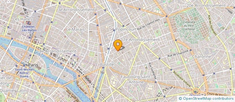 localisation de l'entreprise RACHLINE BORGEAUD PRODUCTION  PARIS