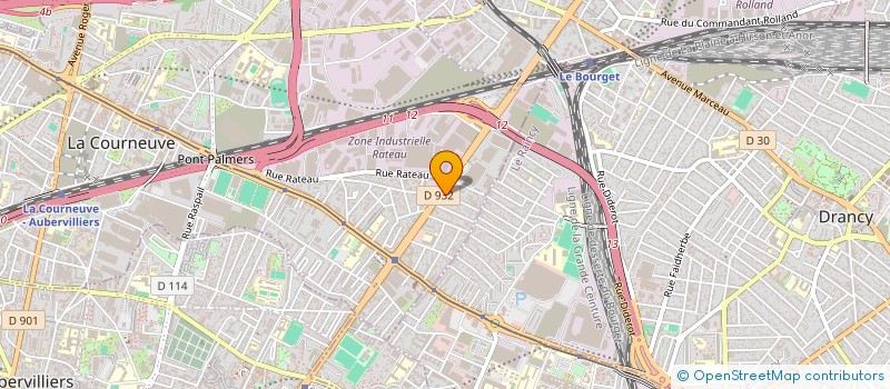 localisation de l'entreprise RACIH à LA COURNEUVE