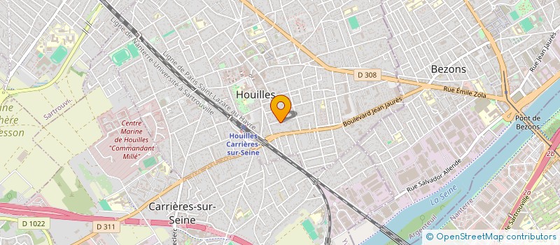 localisation de l'entreprise RACINAL  HOUILLES