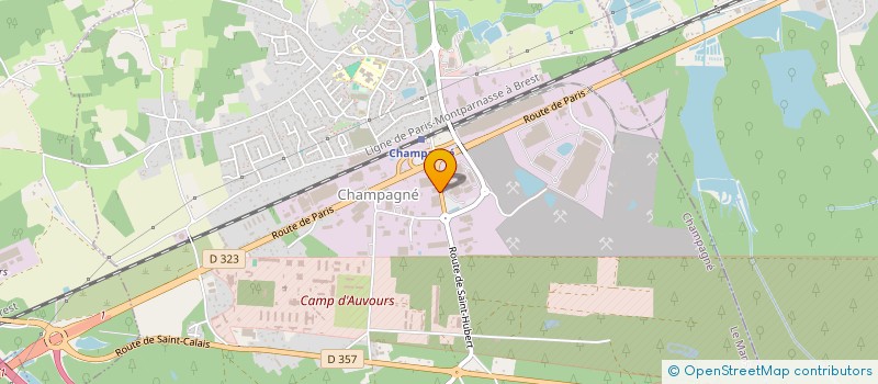 localisation de l'entreprise RACINE 2 AGENCEUR  CHAMPAGNE