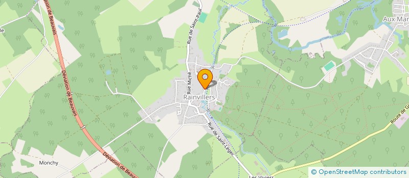 localisation de l'entreprise RACINE  RAINVILLERS