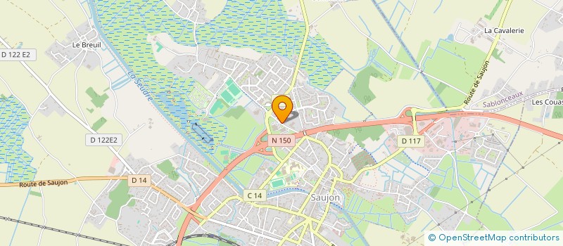 localisation de l'entreprise RACINE  SAUJON