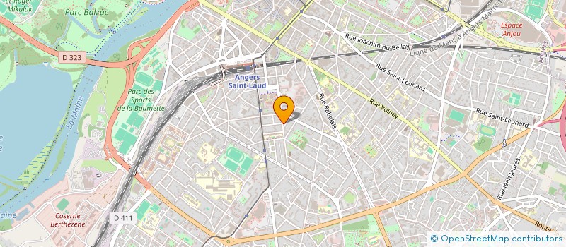 localisation de l'entreprise RACINE 53 à ANGERS