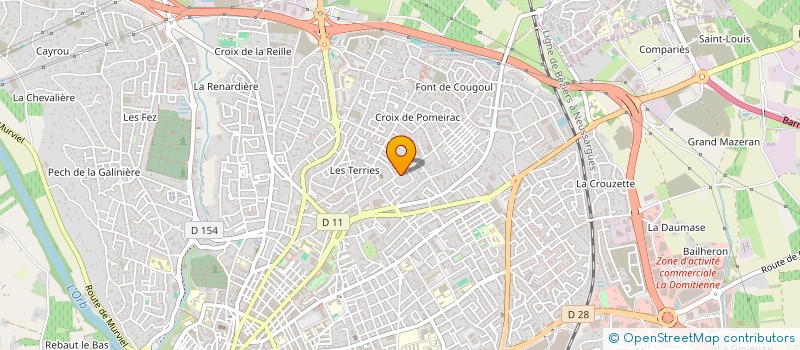 localisation de l'entreprise RACINE  BEZIERS