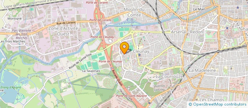 localisation de l'entreprise RACINE à RENNES