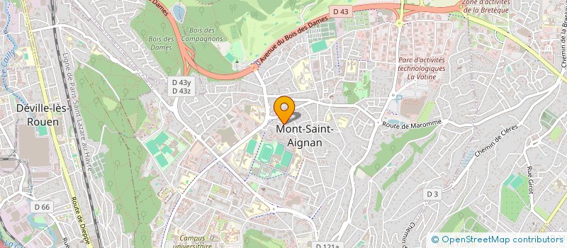 localisation de l'entreprise RACINE  MONT-SAINT-AIGNAN