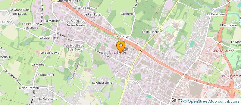 localisation de l'entreprise RACINE  ST-HERBLAIN