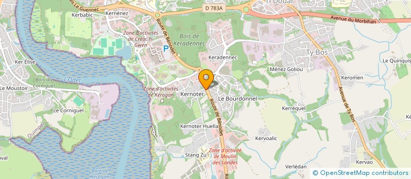 localisation de l'entreprise RACINE à QUIMPER