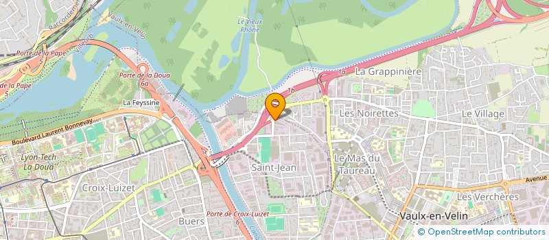 localisation de l'entreprise RACINE  VILLEURBANNE