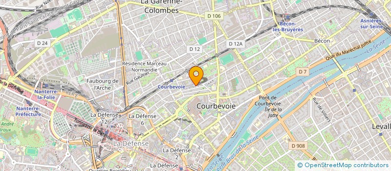 localisation de l'entreprise RACINE CARRE à COURBEVOIE