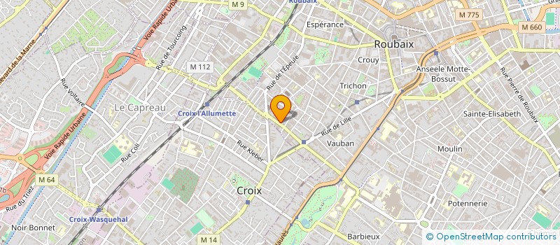 localisation de l'entreprise RACINE CARREE à ROUBAIX