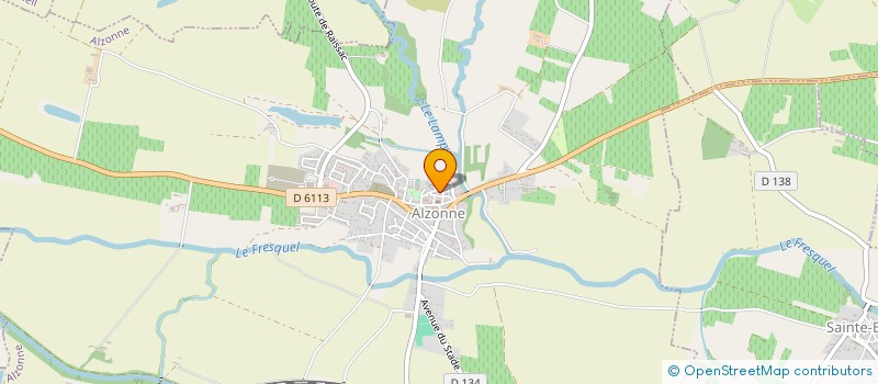 localisation de l'entreprise RACINE CARREE  ALZONNE