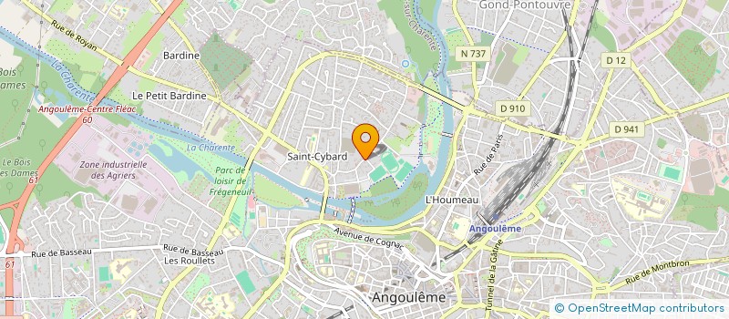 localisation de l'entreprise RACINE CARREE à ANGOULEME