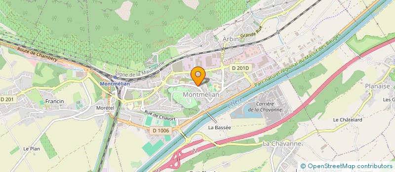 localisation de l'entreprise RACINE CARREE SHOP  MONTMELIAN