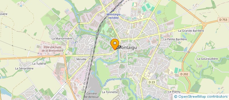 localisation de l'entreprise RACINE DO RE à MONTAIGU-VENDEE