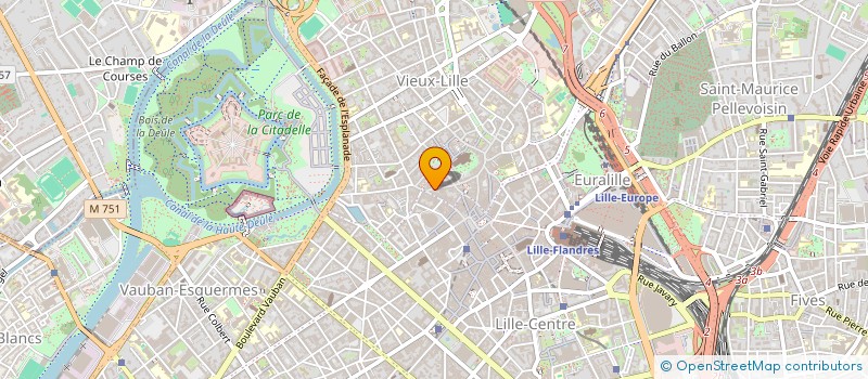 localisation de l'entreprise RACINE FINANCE à LAMBERSART