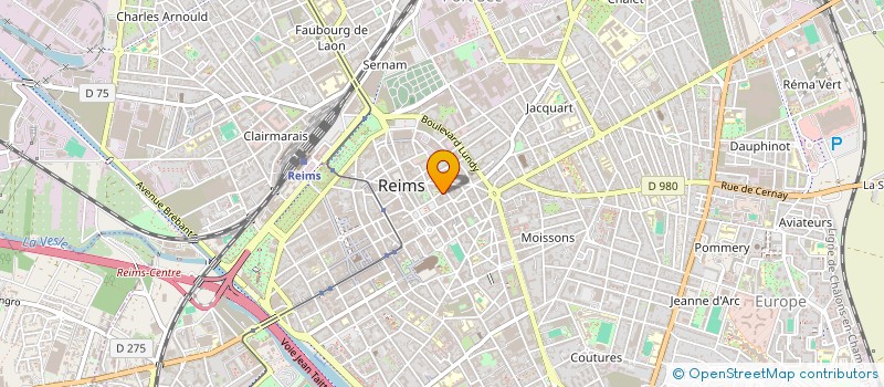 localisation de l'entreprise RACINE INGENIERIE à REIMS