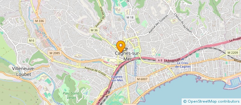 localisation de l'entreprise RACINE K à CAGNES-SUR-MER