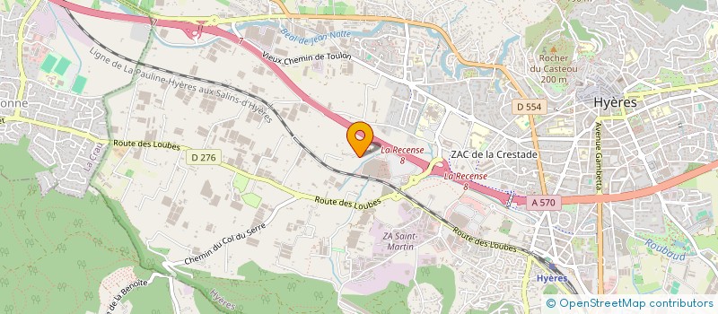 localisation de l'entreprise RACINE NAT  HYERES