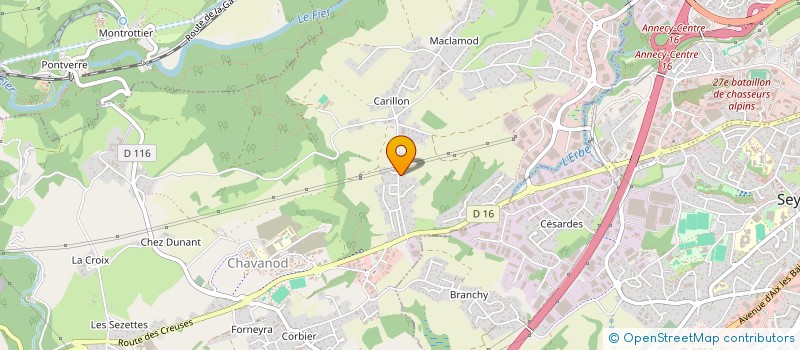 localisation de l'entreprise RACINE & PIXEL  CHAVANOD