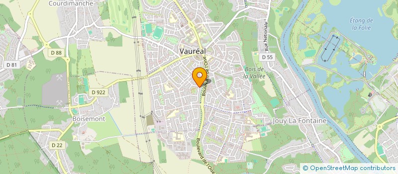 localisation de l'entreprise RACINES  VAUREAL