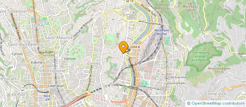 localisation de l'entreprise RACINES à NICE