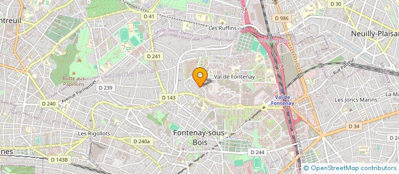 localisation de l'entreprise RACINES à FONTENAY-SOUS-BOIS