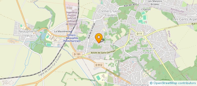 localisation de l'entreprise RACINES  VILLIERS-SAINT-FREDERIC