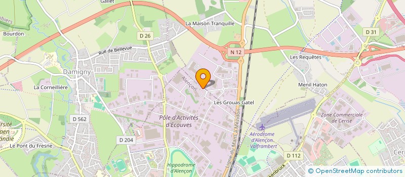 localisation de l'entreprise RACINES à ALENCON