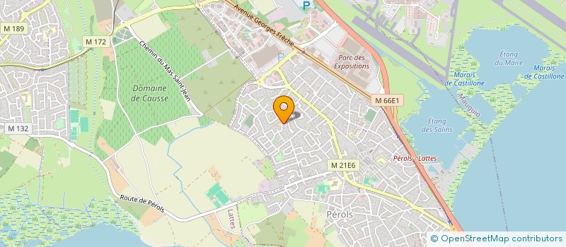 localisation de l'entreprise RACINES BLEUES  PEROLS