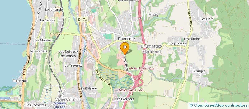 localisation de l'entreprise RACINES & BOIS TORDUS  DRUMETTAZ-CLARAFOND