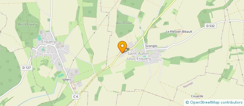 localisation de l'entreprise RACINES & CANOPEE  SAINT-AUBIN-SOUS-ERQUERY