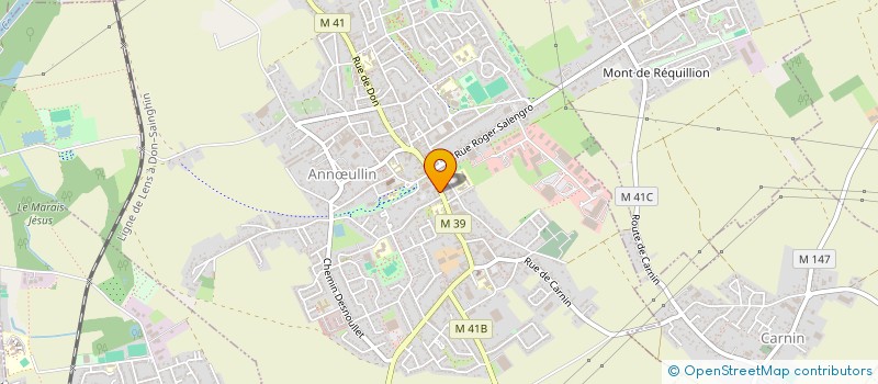 localisation de l'entreprise RACINES CARREES  ANNULLIN