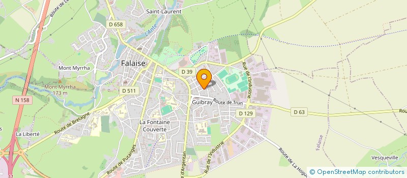 localisation de l'entreprise RACINES CARREES MONDE à FALAISE