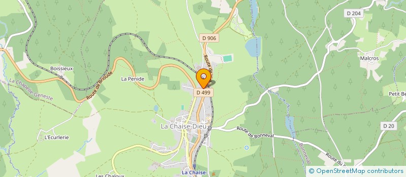 localisation de l'entreprise RACINES CASADEENNES  LA CHAISE DIEU