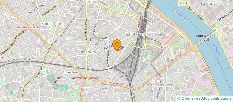 localisation de l'entreprise RACINES CLUB  BORDEAUX