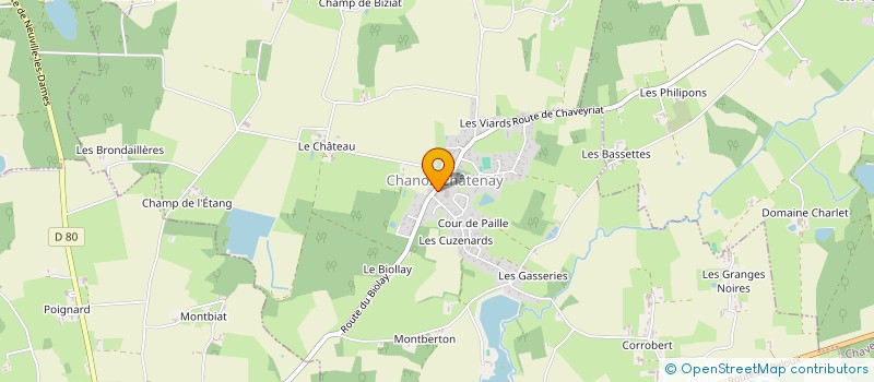 localisation de l'entreprise RACINES & CULTURES  CHANOZ-CHATENAY