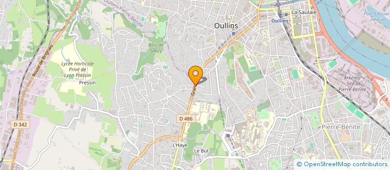 localisation de l'entreprise RACINES D'AVENIR LYON WALDORF  SAINT-GENIS-LAVAL