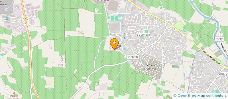 localisation de l'entreprise RACINES D'OR  SAUVIAN