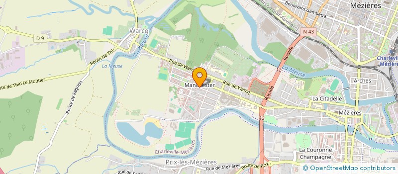localisation de l'entreprise RACINES DE QUARTIER  CHARLEVILLE-MEZIERES